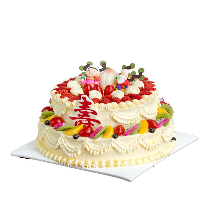 蛋糕:雙星賀壽 >生日蛋糕:雙星賀壽